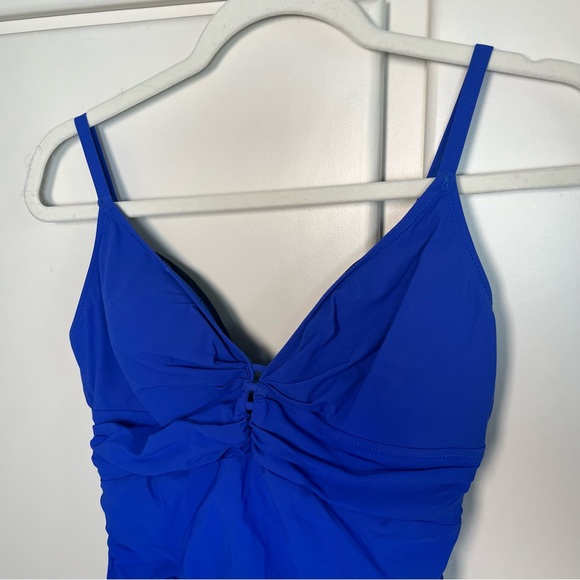 Profile By Gottex Cobalt Blue Tankini And Point Zero Bikini Skirt Bottoms - Picture 2 of 16